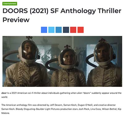 DOORS (2021) SF Anthology Thriller Preview